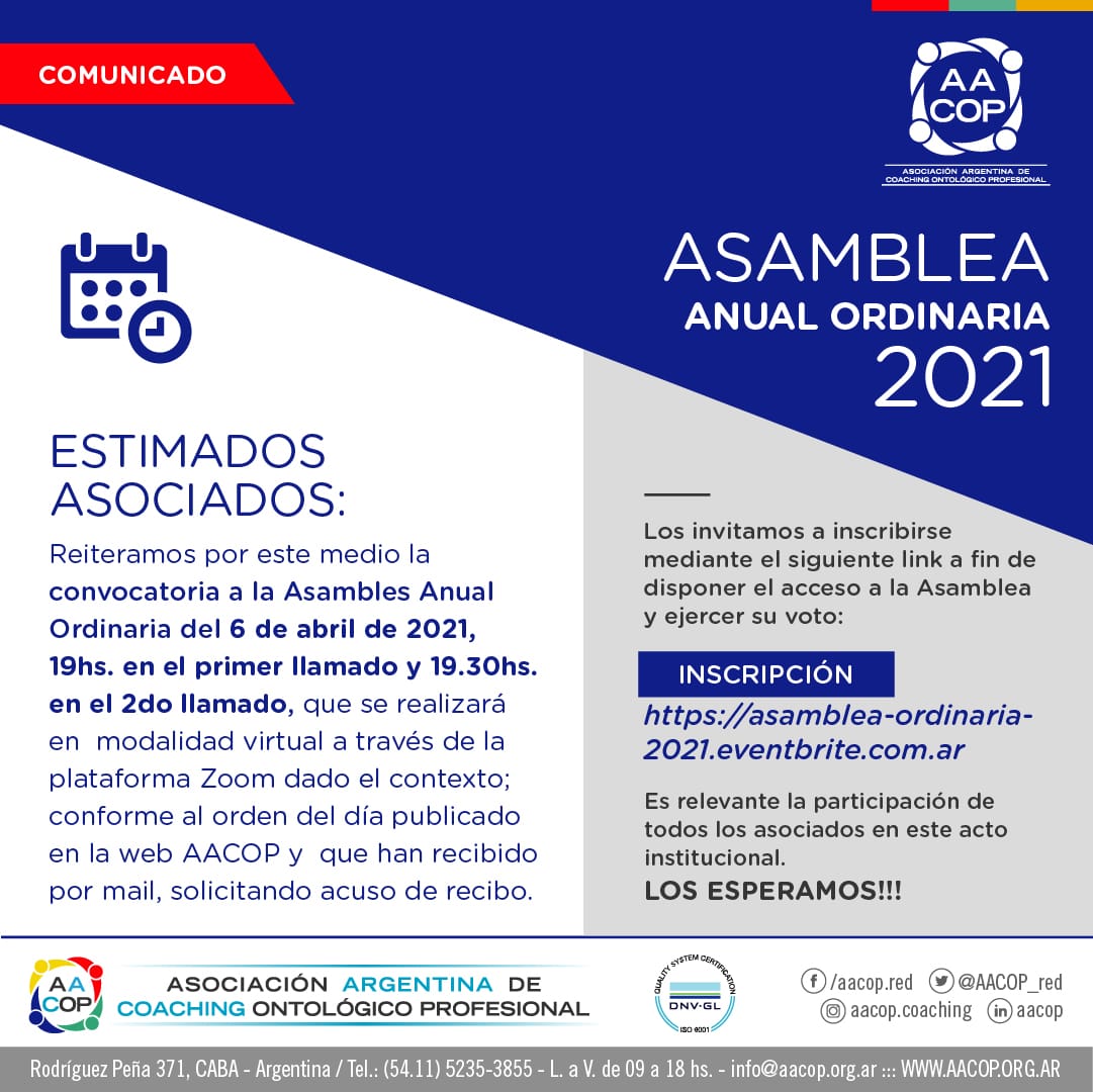 Asamblea 2021 | imagen