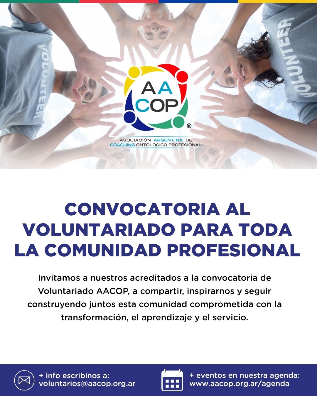 Convocatoria al Voluntariado para toda la Comunidad Profesional | imagen