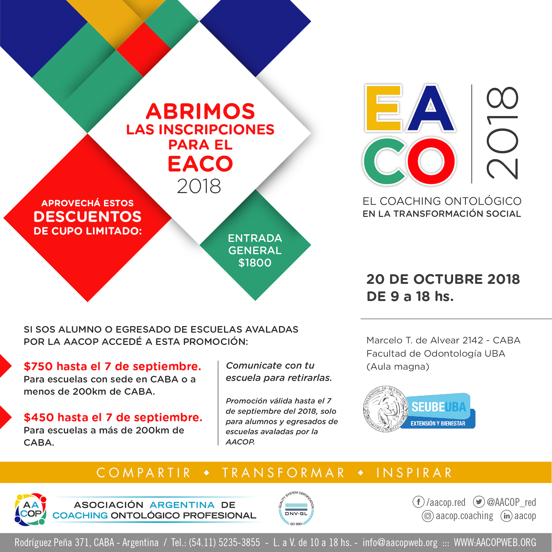 Entradas anticipadas EACO 2018 | imagen